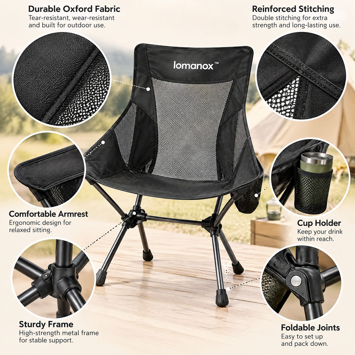 lomanox™ TerraFold Camping Chair