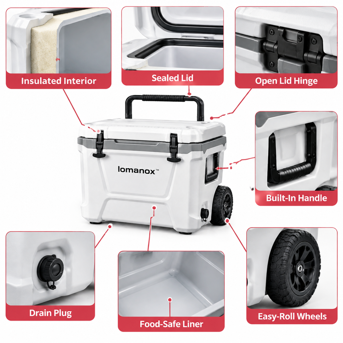 lomanox™ FrostPeak Travel Cooler