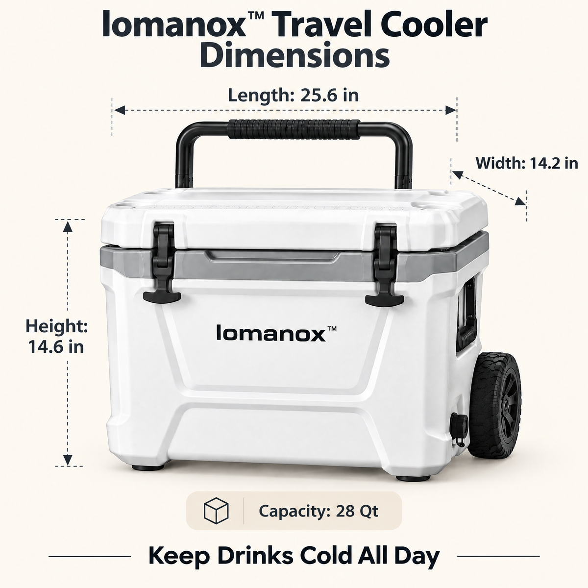 lomanox™ FrostPeak Travel Cooler
