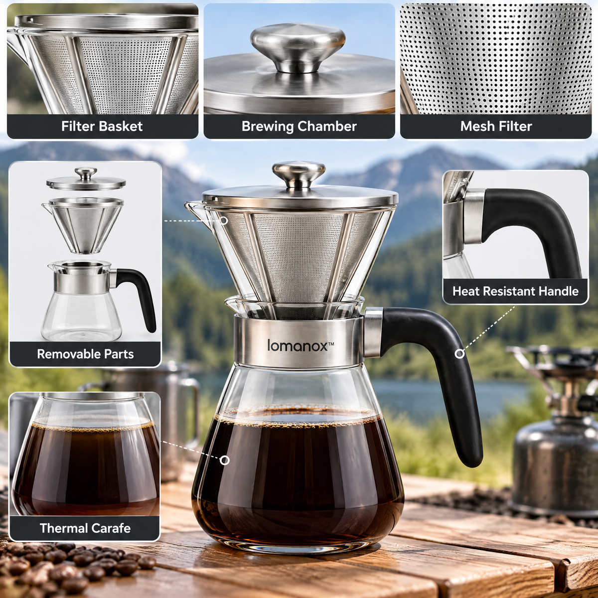 lomanox™ Nomad Coffee Brewer