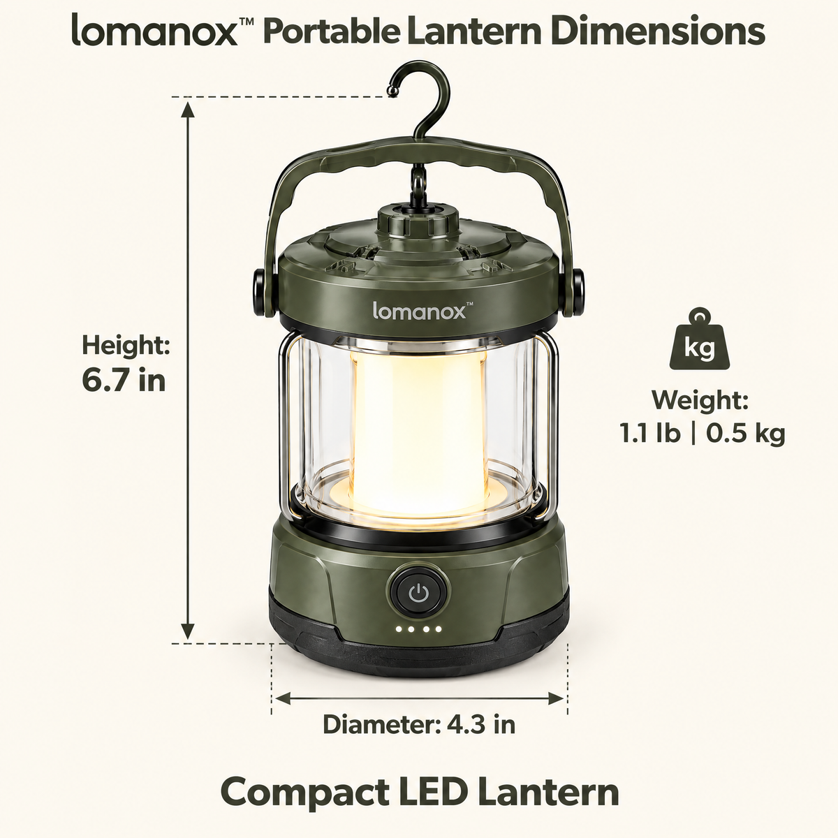 lomanox™ EmberGlow Portable Lantern