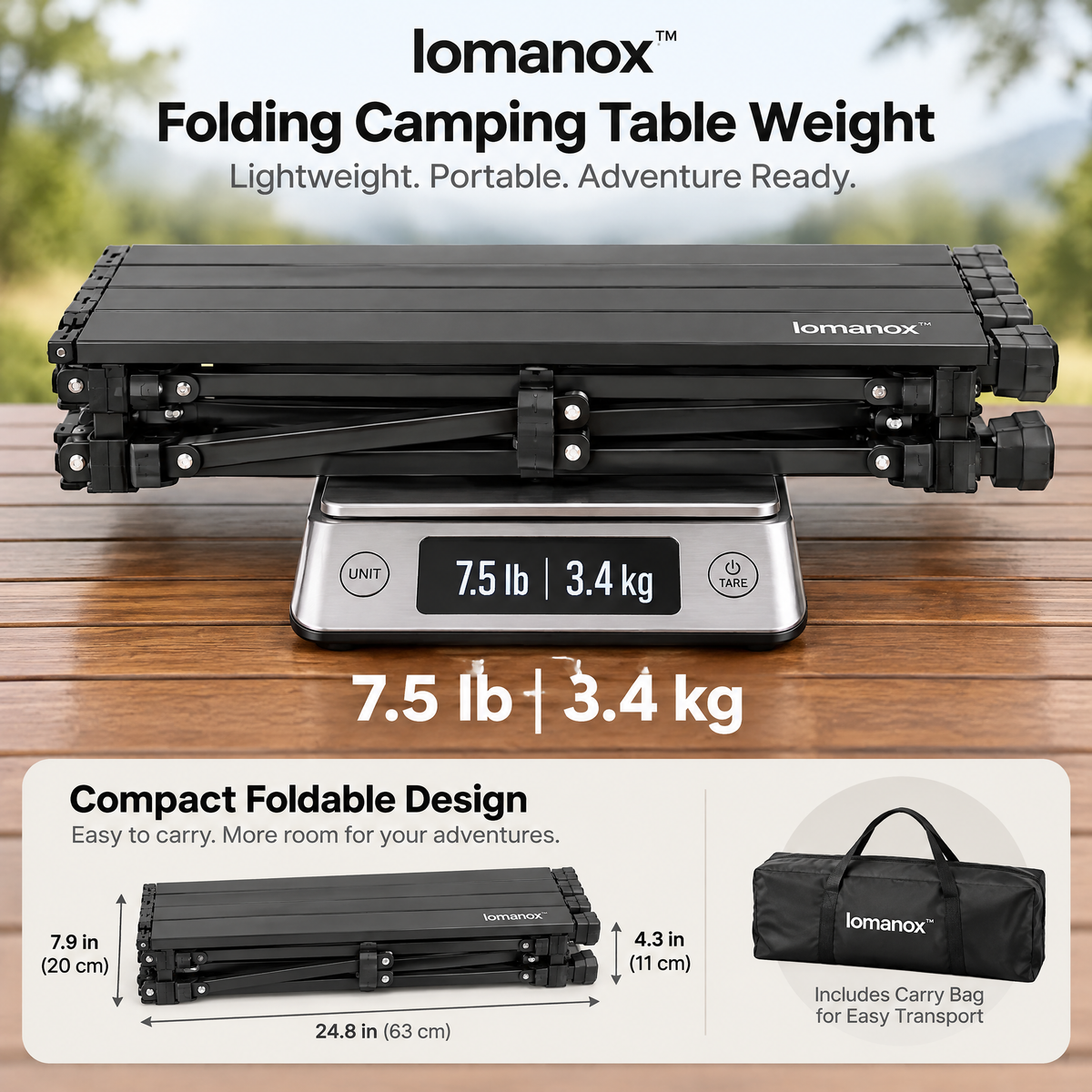 lomanox™ SummitTrail Camping Table