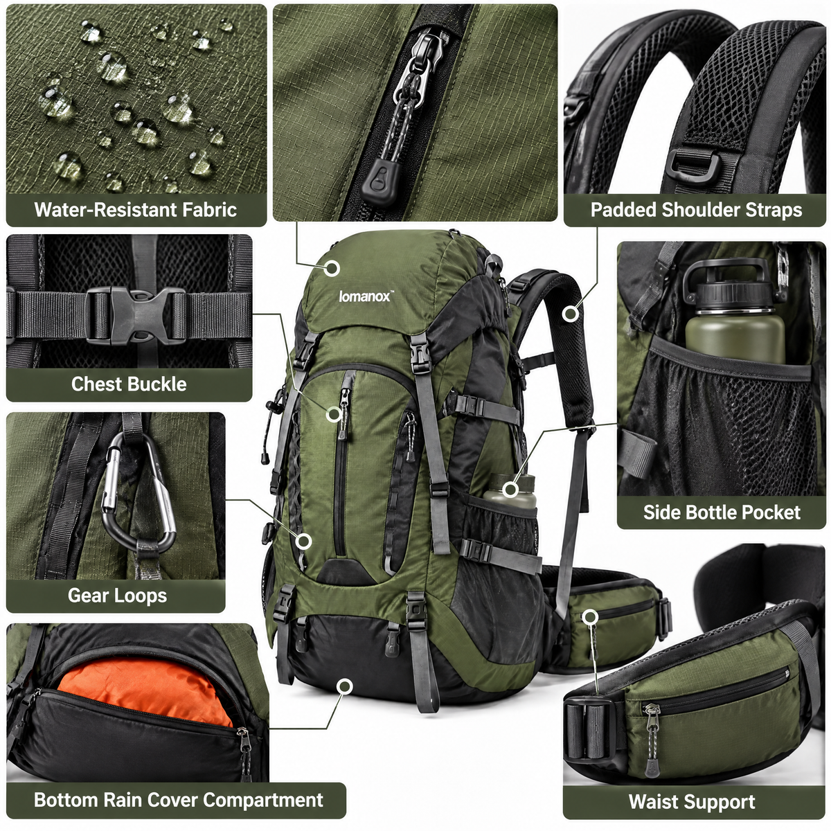 lomanox™ AlpinePack Outdoor Backpack