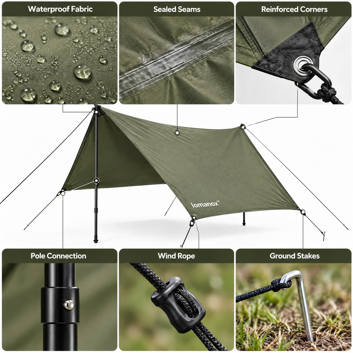 lomanox™ CampShield Weather Shelter