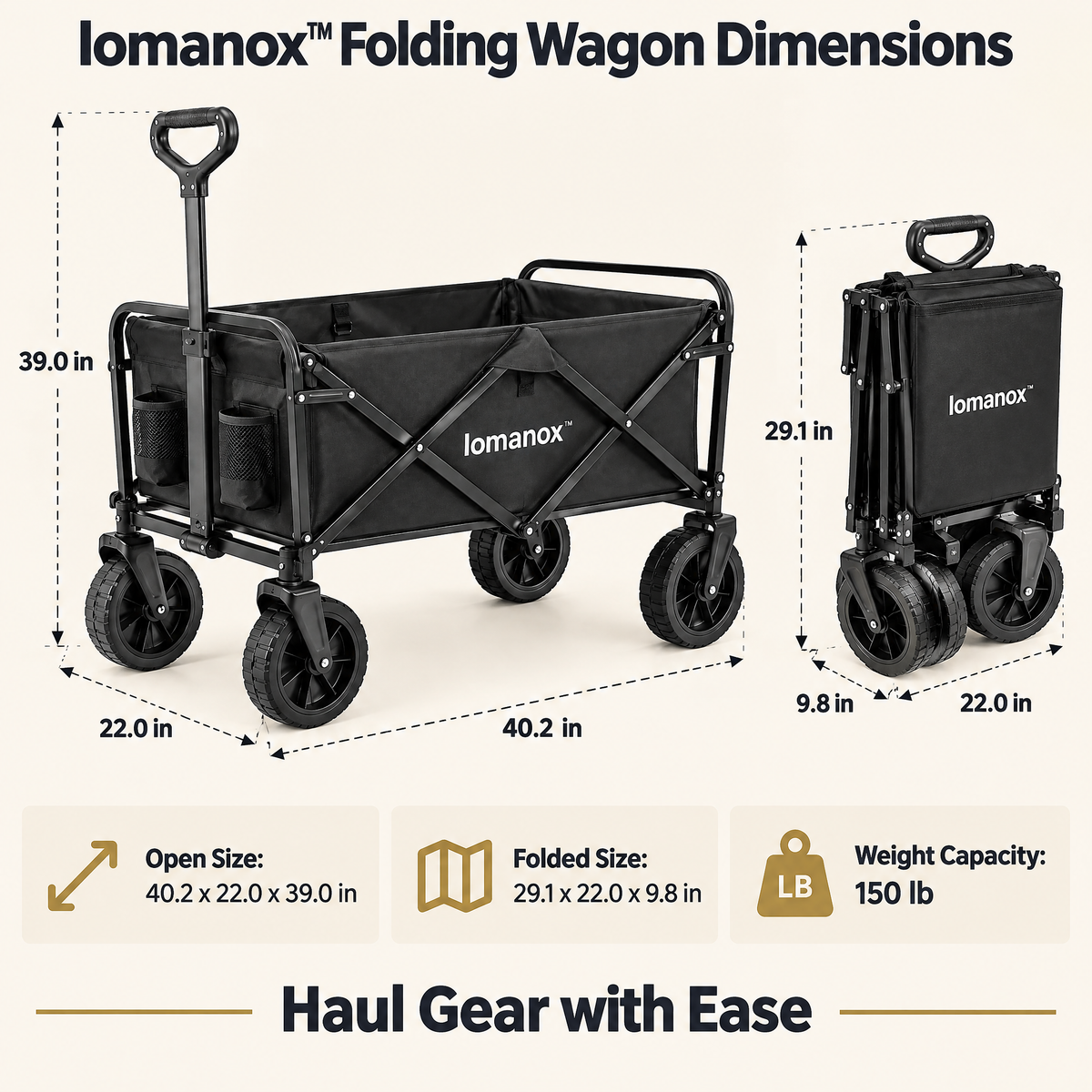 lomanox™ TrailMate Folding Wagon